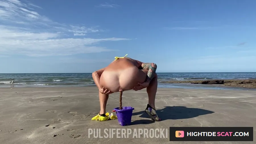 PulsiferPaprocki - Beach Bucket Poopd [FullHD 1080p] Shit, Big Pile (98.6 MB)