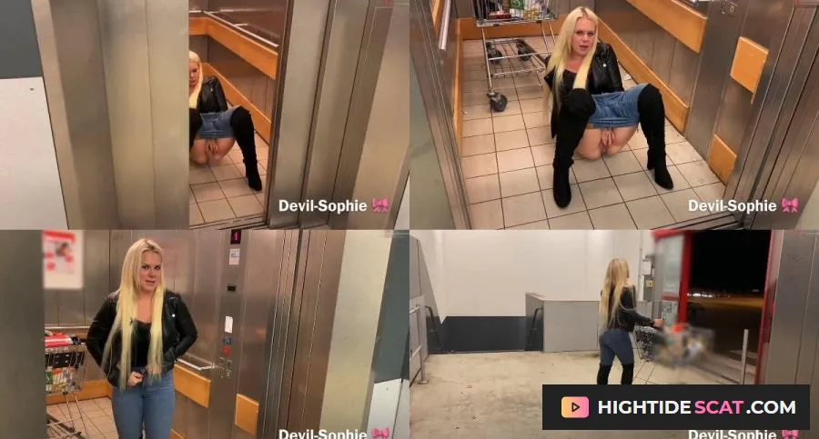 Devil Sophie - Elevator sfontne [HD 720p] Fetish Pissing (97.41 MB)