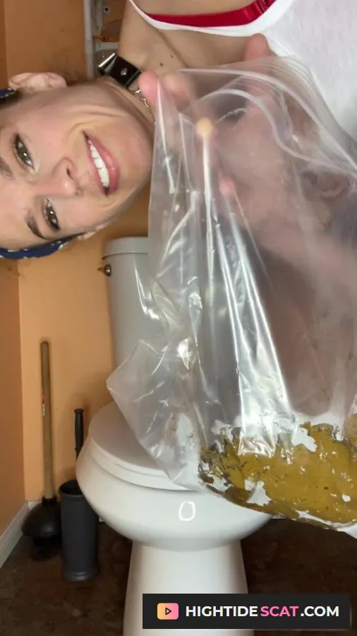 VibeWithMolly - School girl poops in bag [UltraHD 2K] Fetish Scat (623 MB)