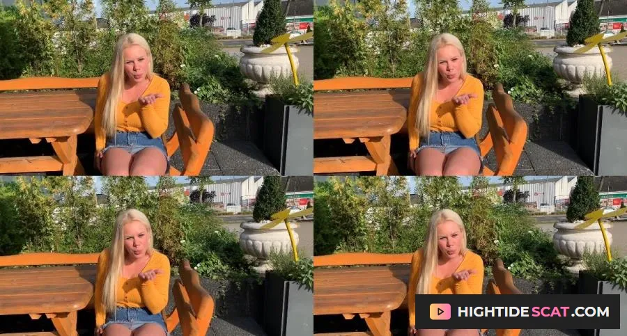 SteffiBlond - Public brazen shit in the burger car in front of the burger shop! [FullHD 1080p] Human Toilet, Public (254.74 MB)