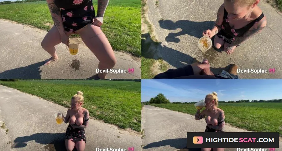 Devil Sophie - Yellow and horny The extreme piss cocktail! Can I get it all down [UHD] Fetish Pissing (1.24 GB)