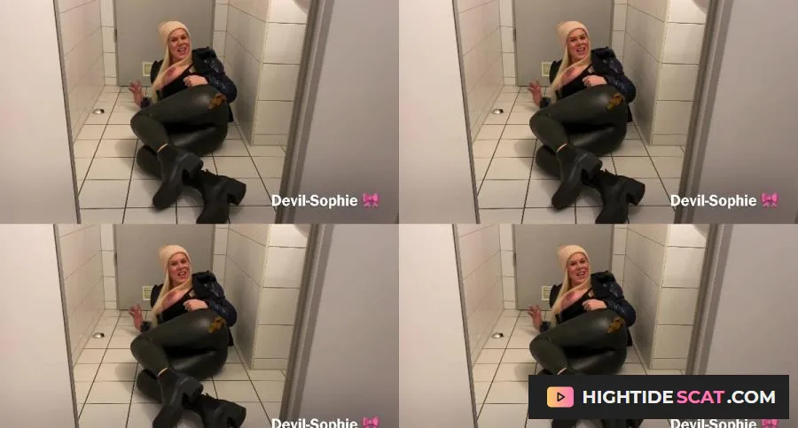 Devil Sophie - Caught with the office toilet door open - come and shit on my latex pants [UHD] Fetish Pissing (422.08 MB)