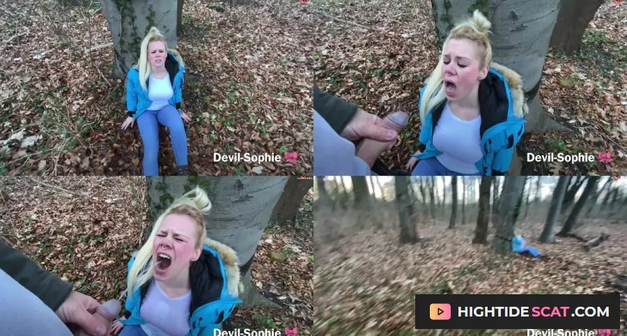 Devil Sophie - Gefesselt im Wald zur ck gelassen - Der Helfer hatte nur eins im Sinn - Pissen [FullHD 1080p] Fetish Pissing (100 MB)