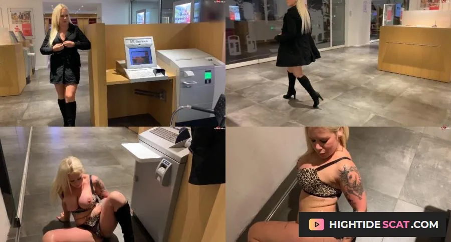 Devil Sophie - Extremely perverted pissing in the middle of the bank branch [FullHD 1080p] Fetish Pissing (127.01 MB)