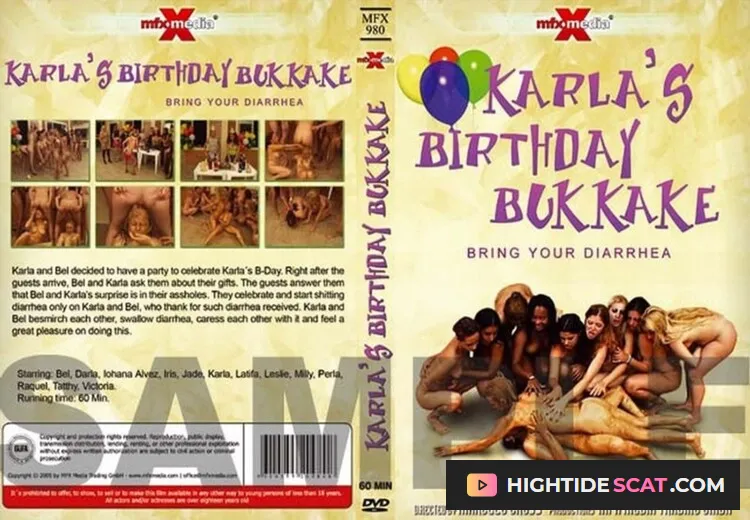 Karla, Bel - Karlas Birthday Bukkake [DVDRip] Lesbian, Scat, Group (838.3 MB)