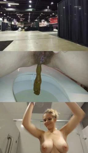 CandieCane - Public Porn Convention Pee and Surprise Poop [FullHD 1080p] Big Tits, Big Shit (1.12 GB)
