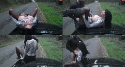 Verfickte Autopanne mit Busen-Maus [FullHD 1080p] DeepThroat, Blowjob (378.12 MB)