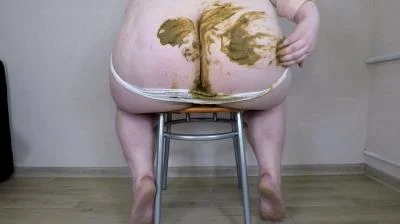 Bonya (aka Margo) - White Panty Poop Desperation [2K Ultra HD] Solo, BBW (882 MB)