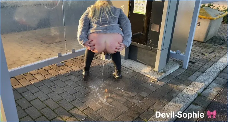 Download Shed on ticket machines - now fully lubricated - Devil Sophie, Pissing & Human Toilet Hightide-Scat.com